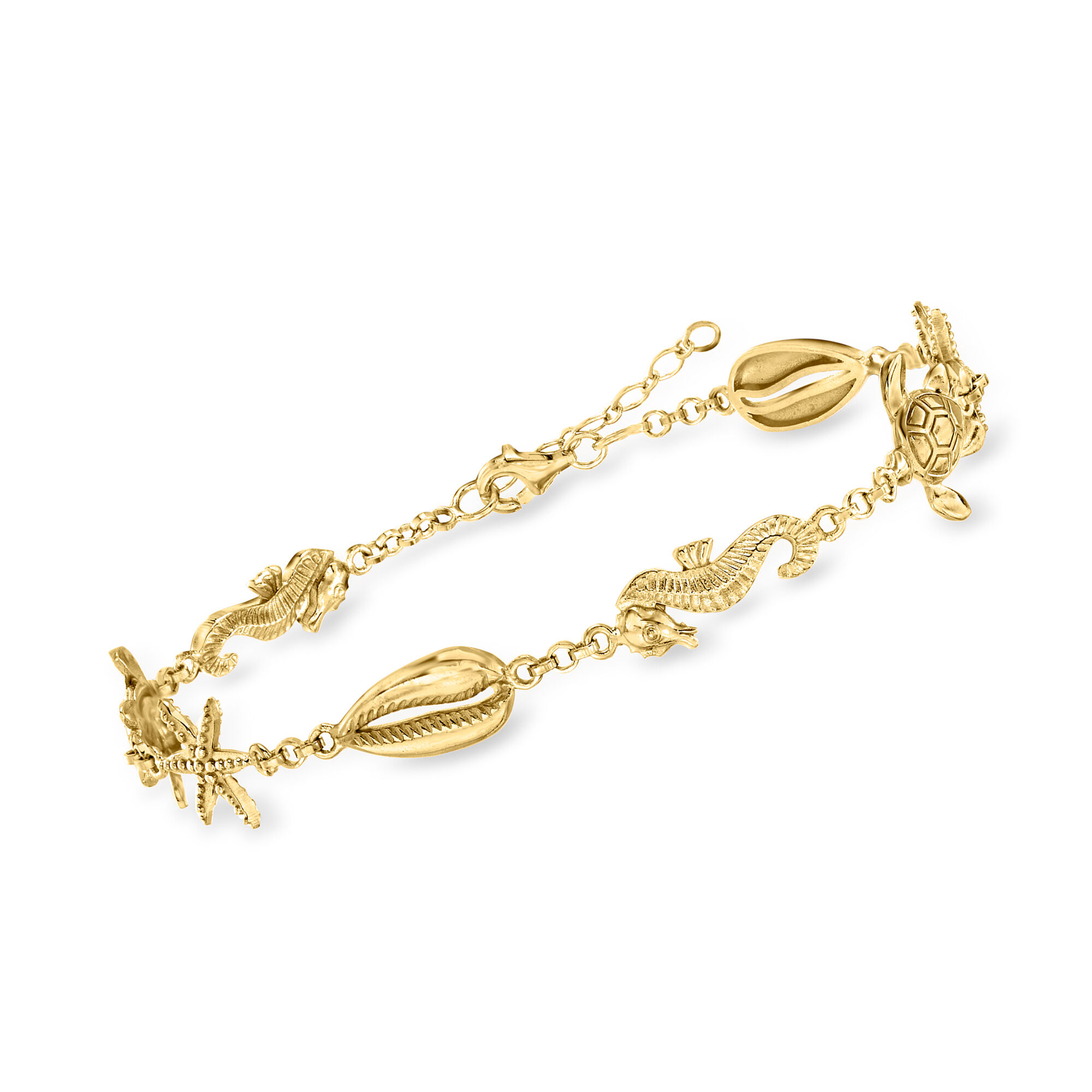 14kt Yellow Gold Sand Dollar Pendant Necklace | Ross-Simons