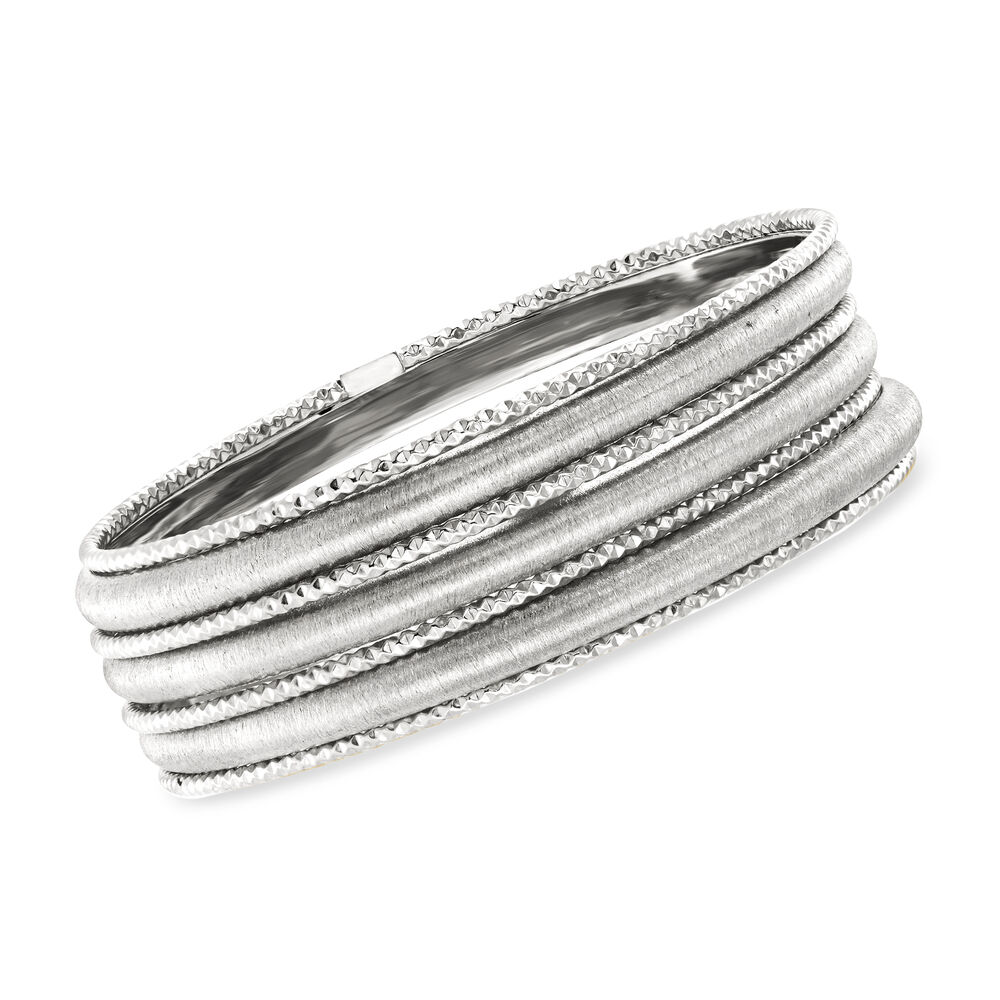 Italian Sterling Silver Jewelry Set: Seven Bangle Bracelets | Ross-Simons