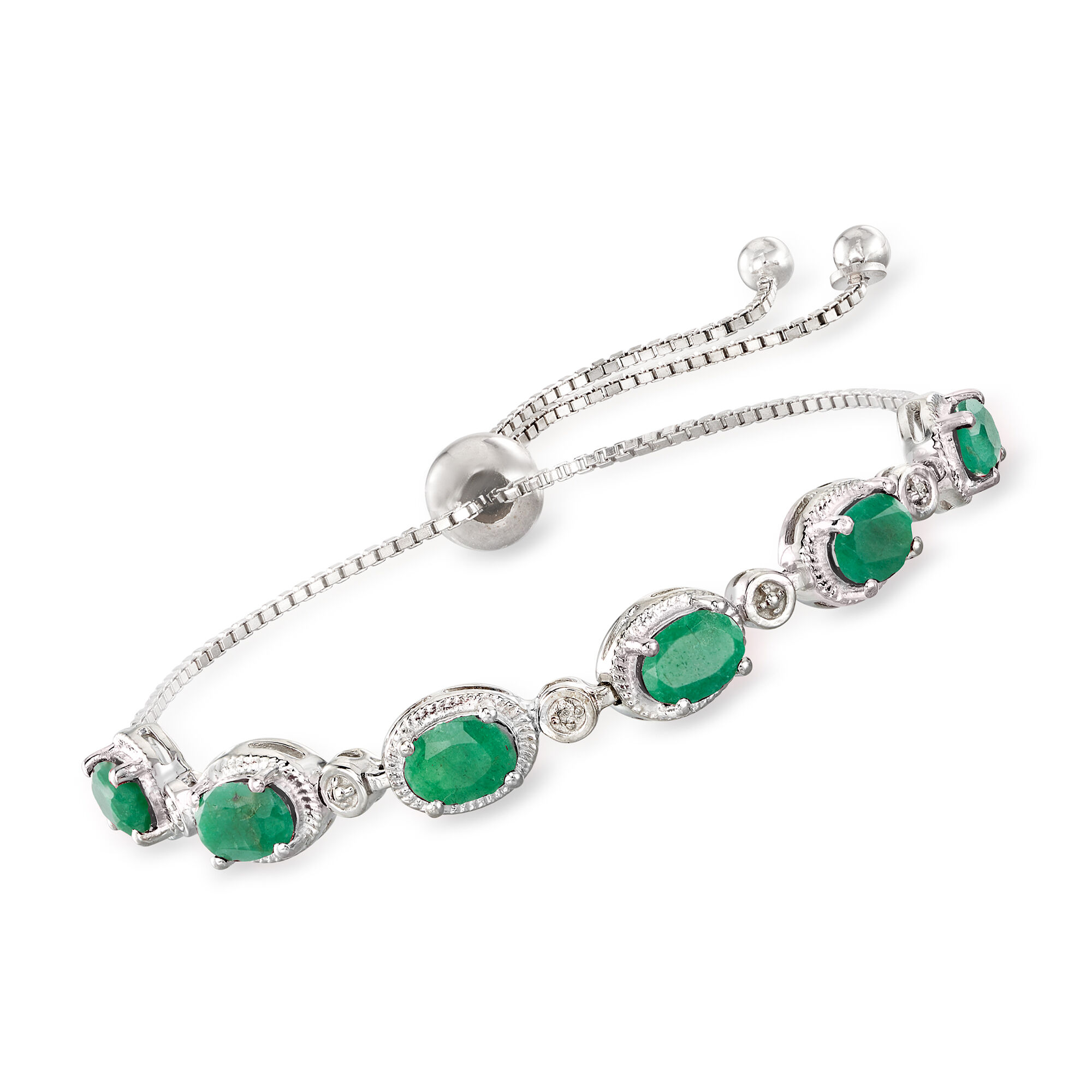 5.00 ct. t.w. Emerald Bolo Bracelet 