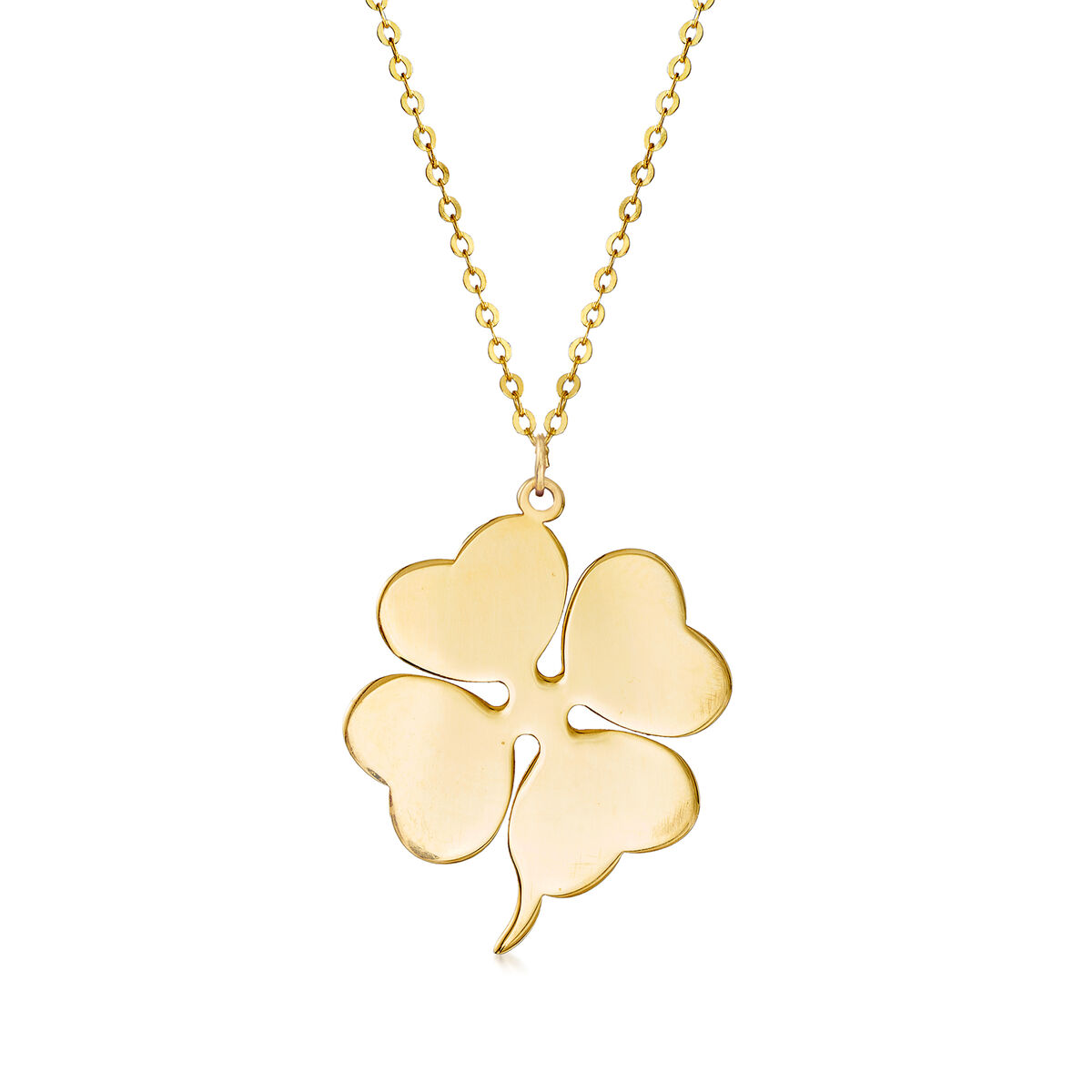 Italian 14kt Yellow Gold Four-Leaf Clover Necklace | Ross-Simons