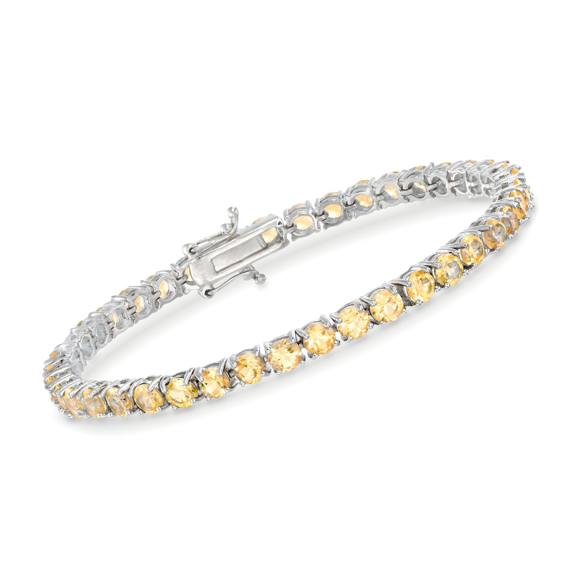 citrine and diamond bracelet