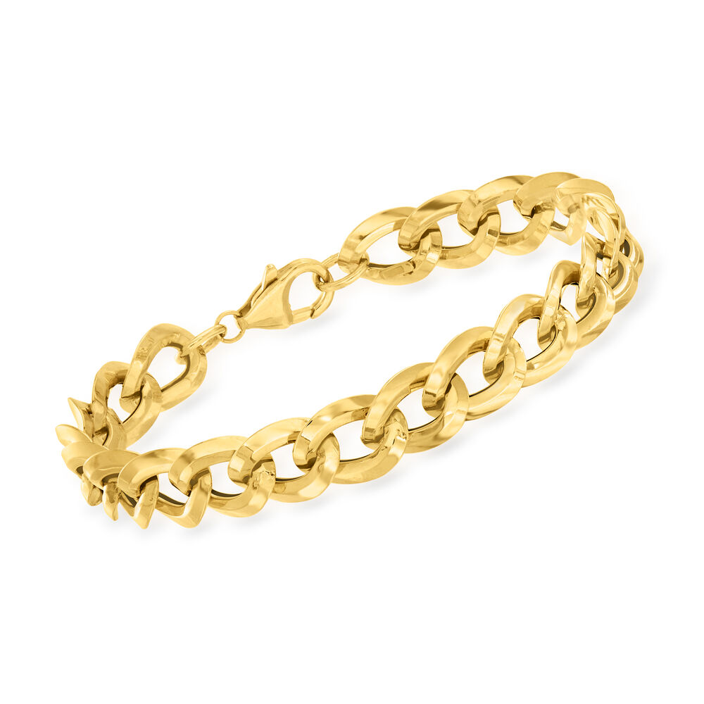 Italian 14kt Yellow Gold Cuban-Link Bracelet | Ross-Simons