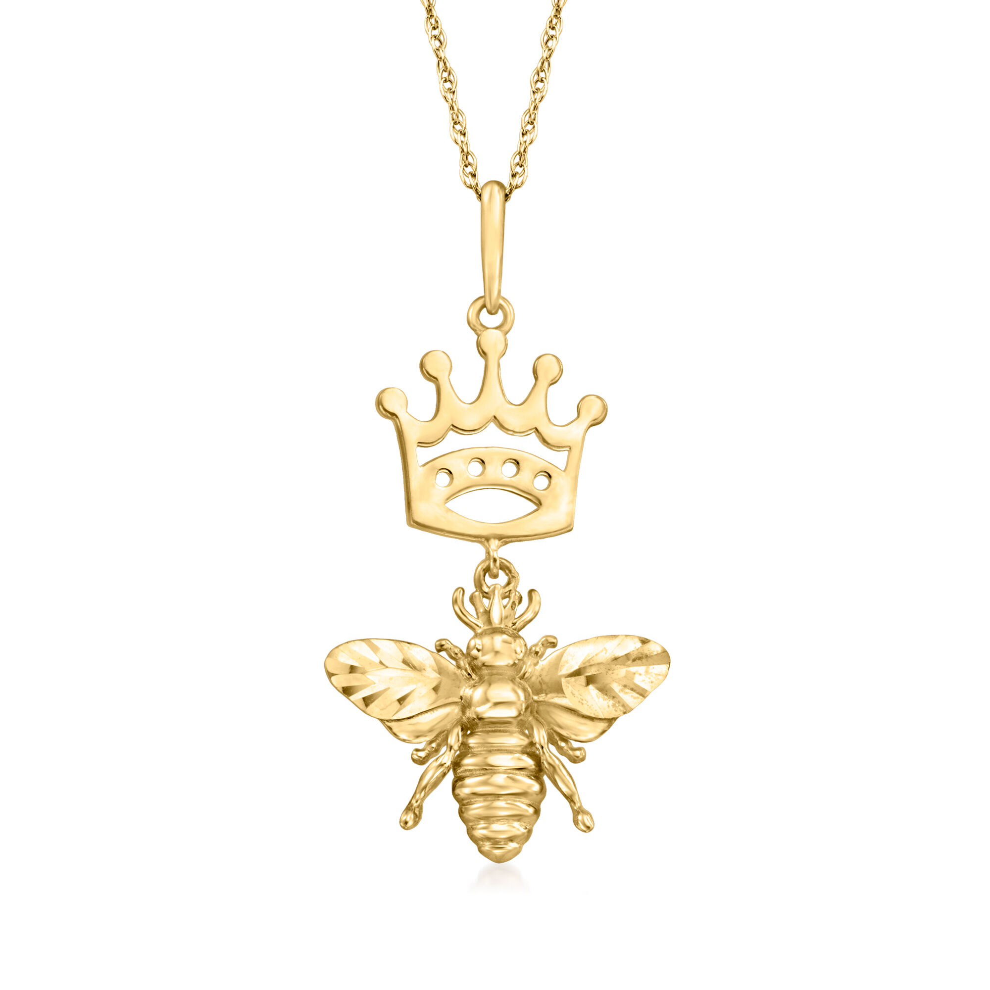 Cute outlet Bee Pendant with Rooe Chain