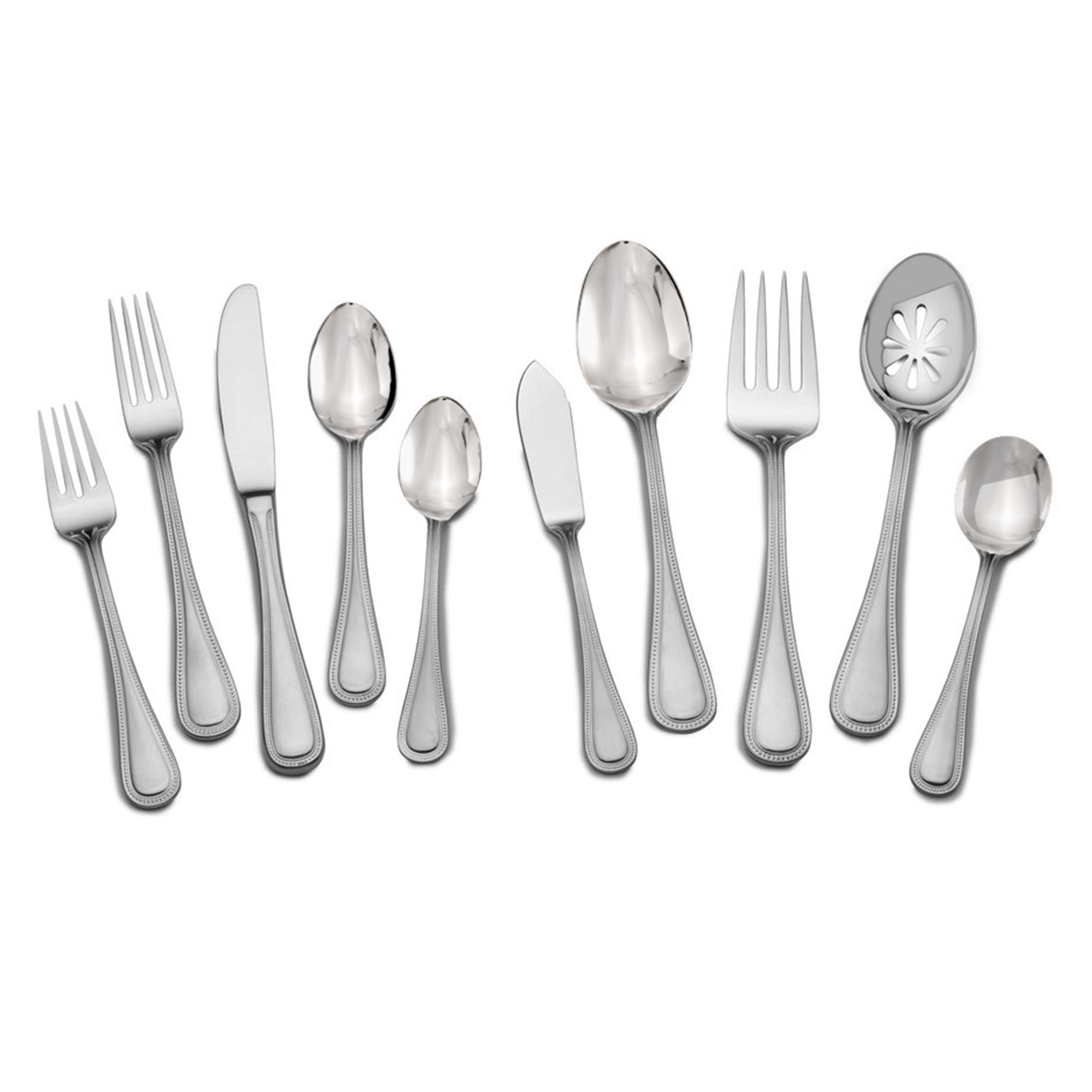 Towle "Beaded Antique" 45-pc. Service for 8 18/10 Stainless Steel Flatware  Set | Ross-Simons