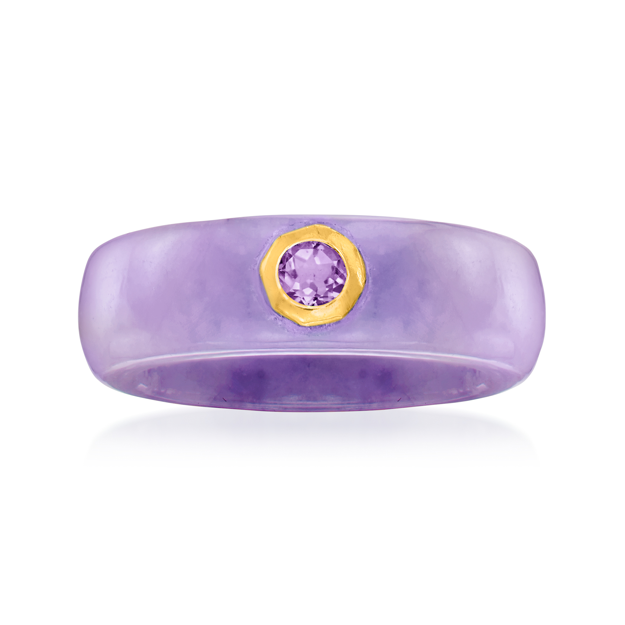 Ross-Simons Lavender Jade and .20 Carat Amethyst Ring With 14kt Gold – ASA  College: Florida