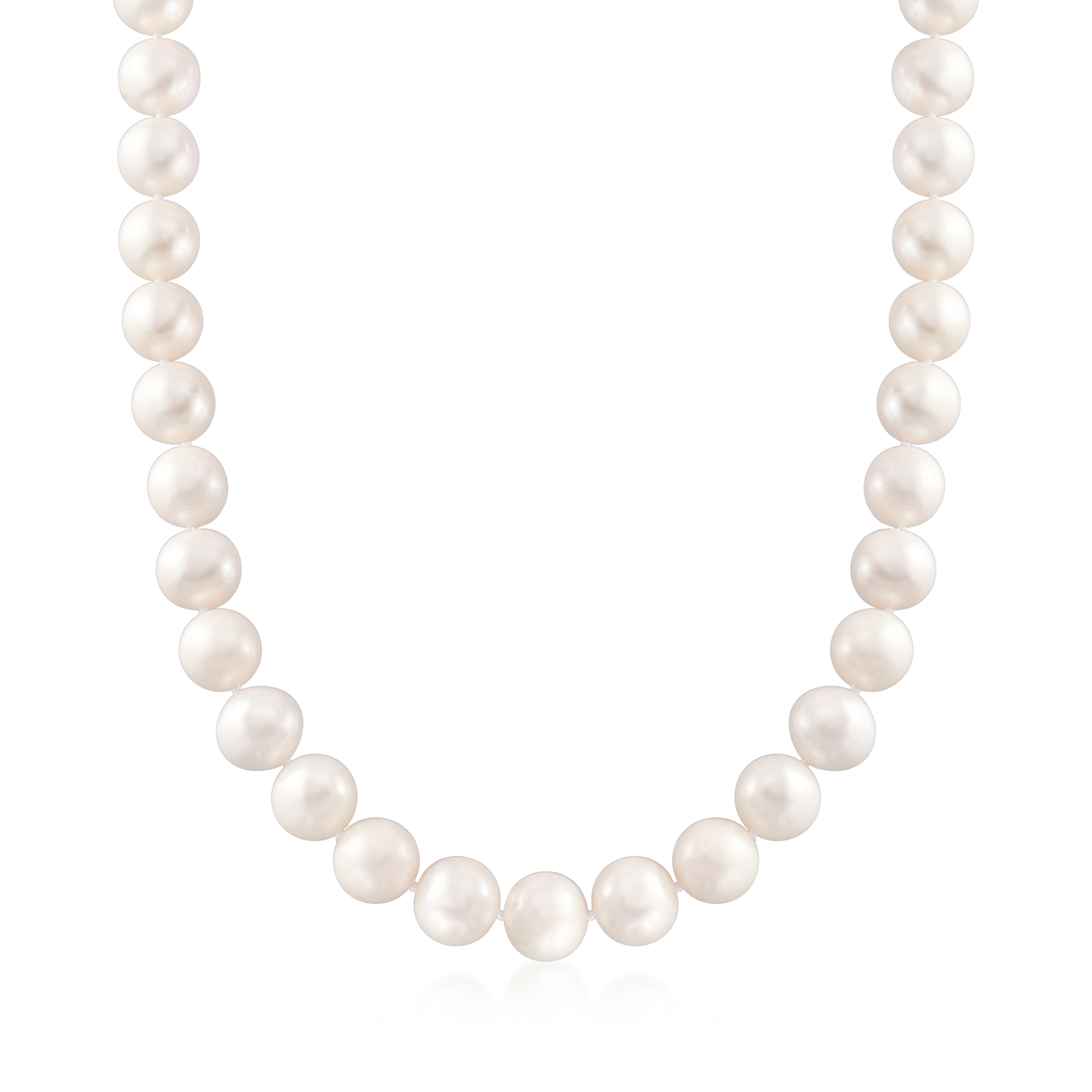 Freshwater Pearl Necklace sterling silver pearl shops size 12mm