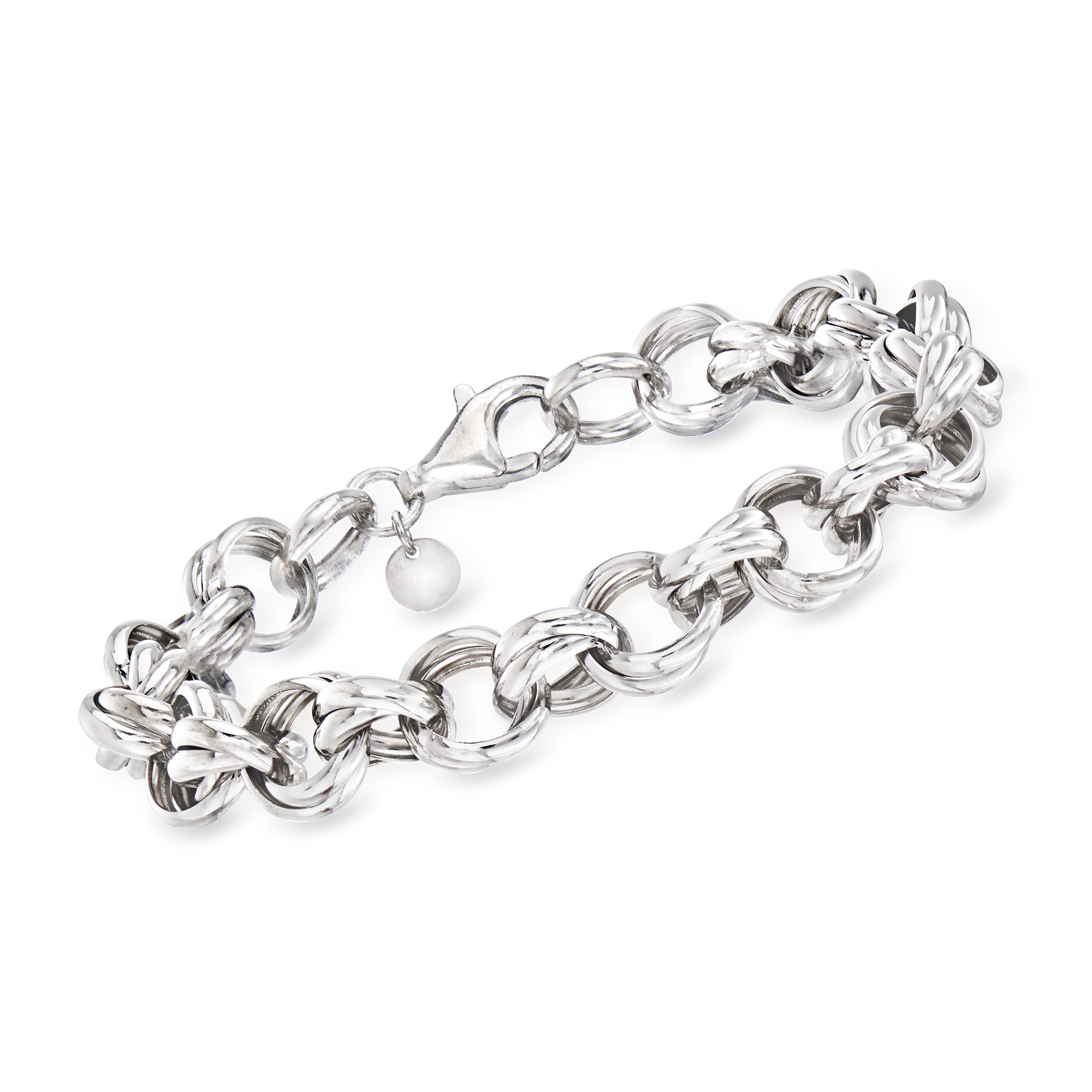 Sterling Silver Double DNA Link Bracelet outlet