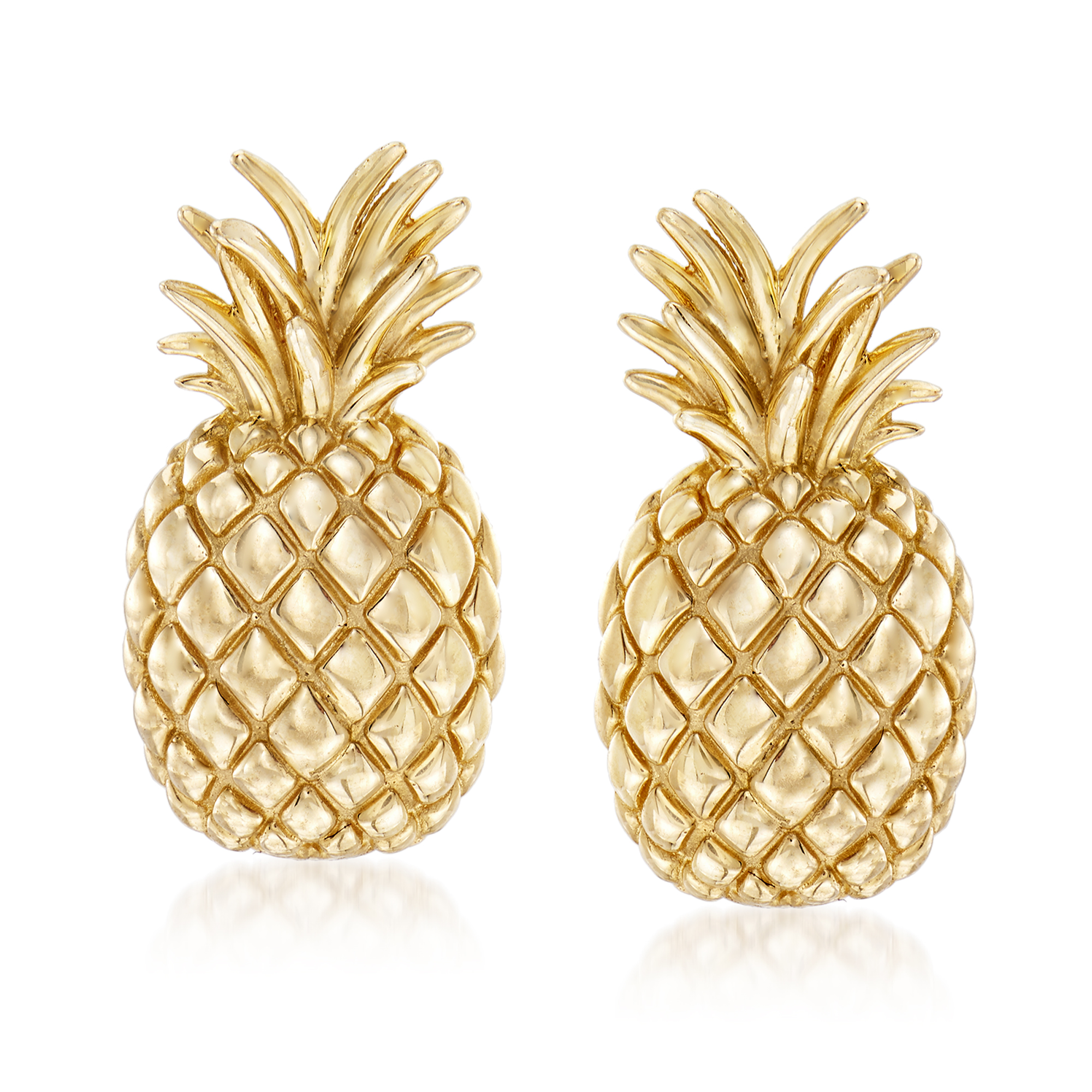 White gold pineapple on sale earrings