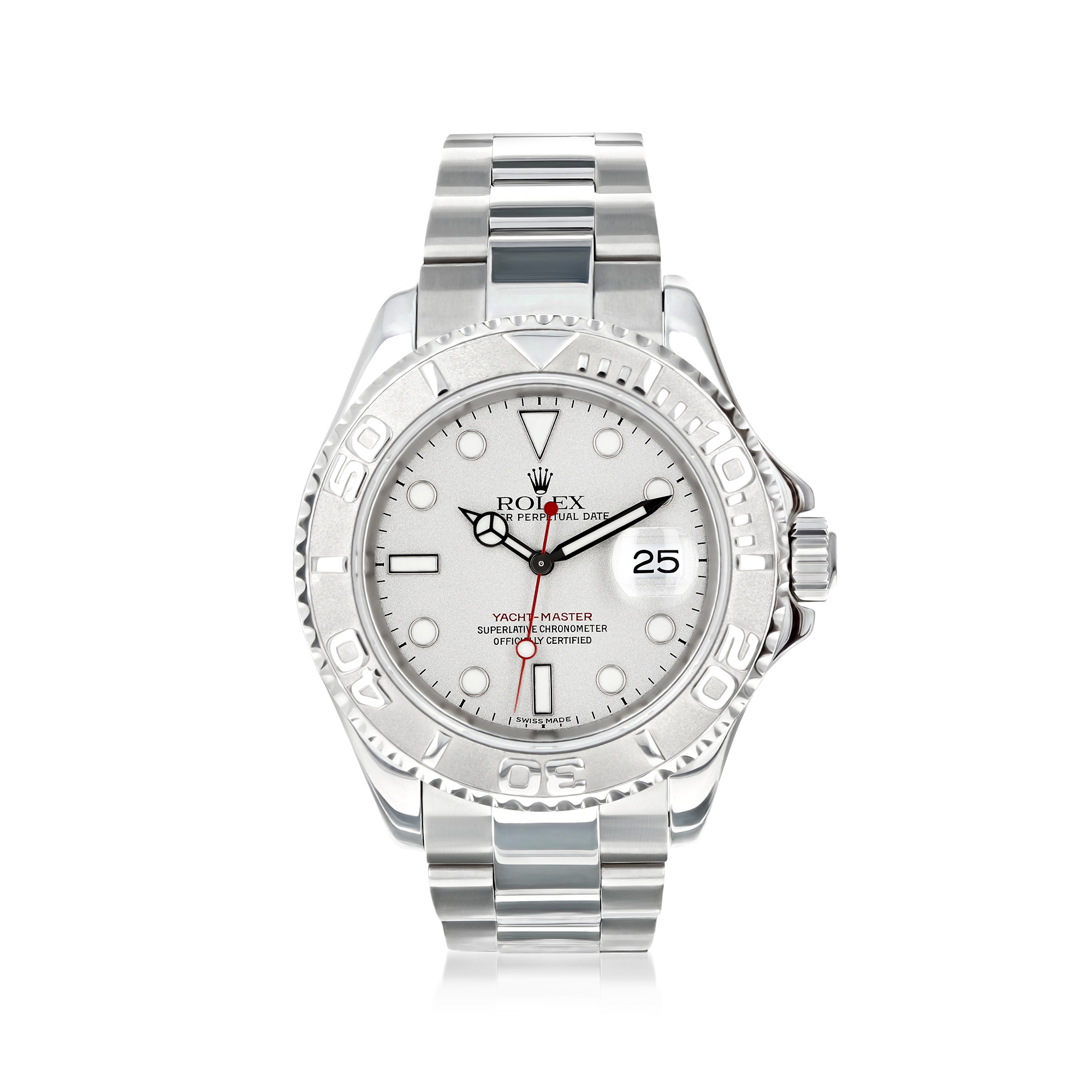 Pre-Owned Rolex Yachtmaster Men's 40mm Automatic Stainless Steel with  Platinum | Ross-Simons