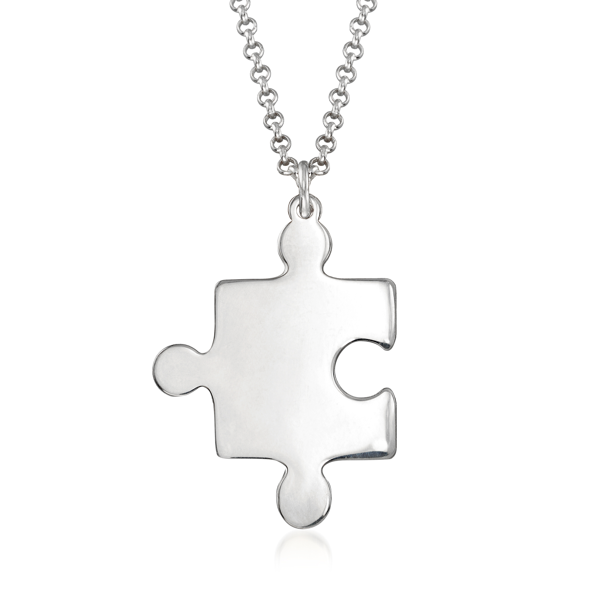 Sterling Silver Puzzle Piece Necklace | Ross-Simons