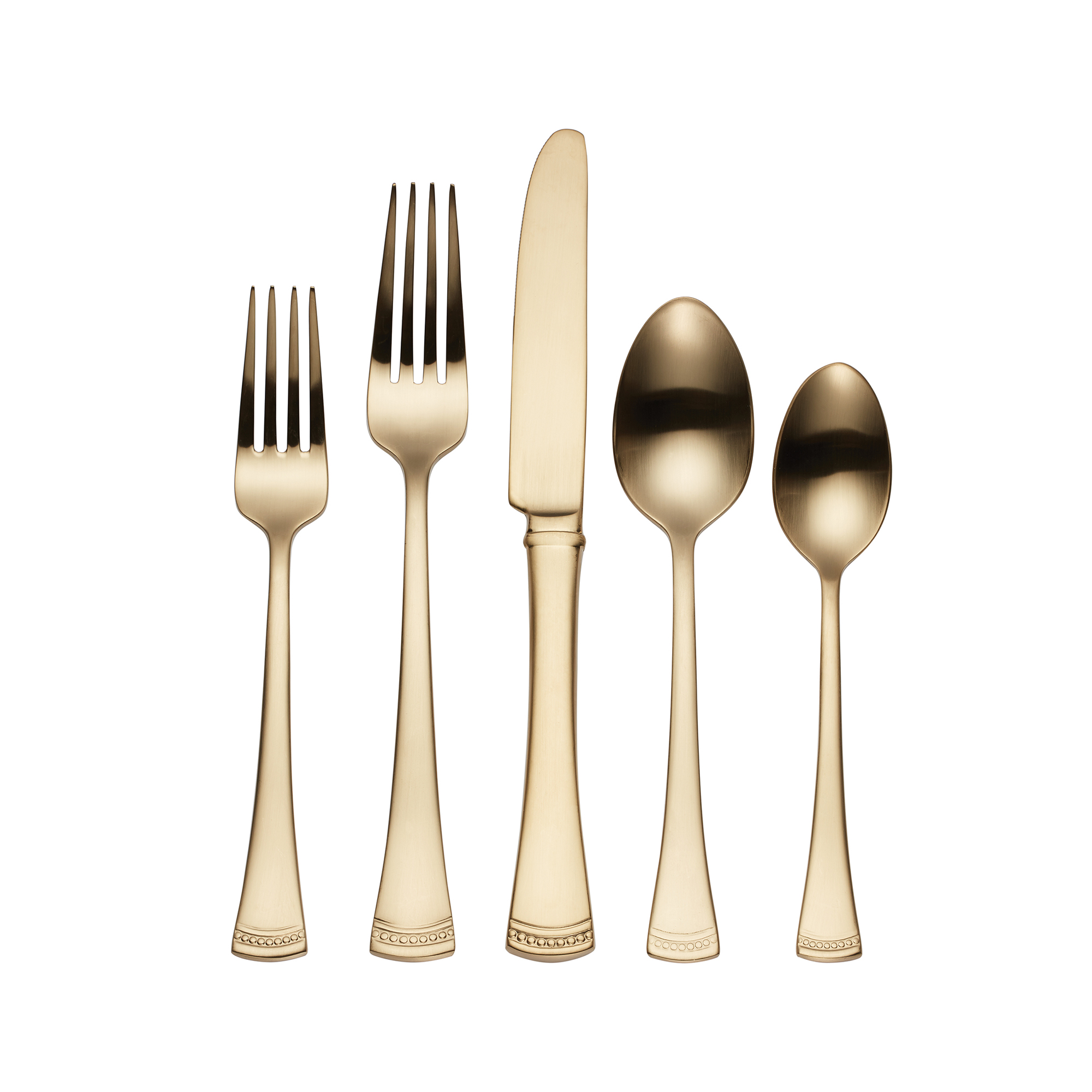 Lenox "Portola" 20-pc. Service for 4 Gold-Colored Stainless Steel Flatware  Set | Ross-Simons