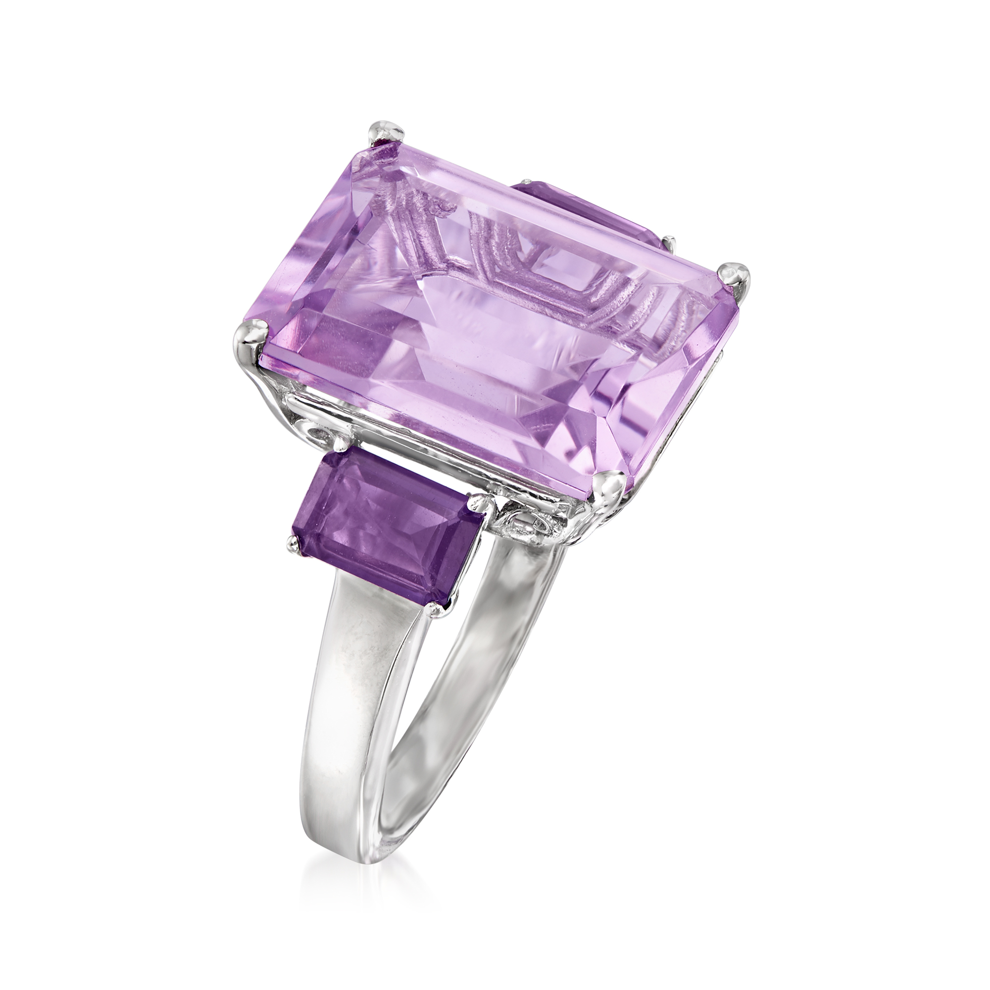 DREAMY JWLS STACKABLE HANDMADE ROSE CUT AMETHYST IN .925 STERLING outlets SILVER RING 8