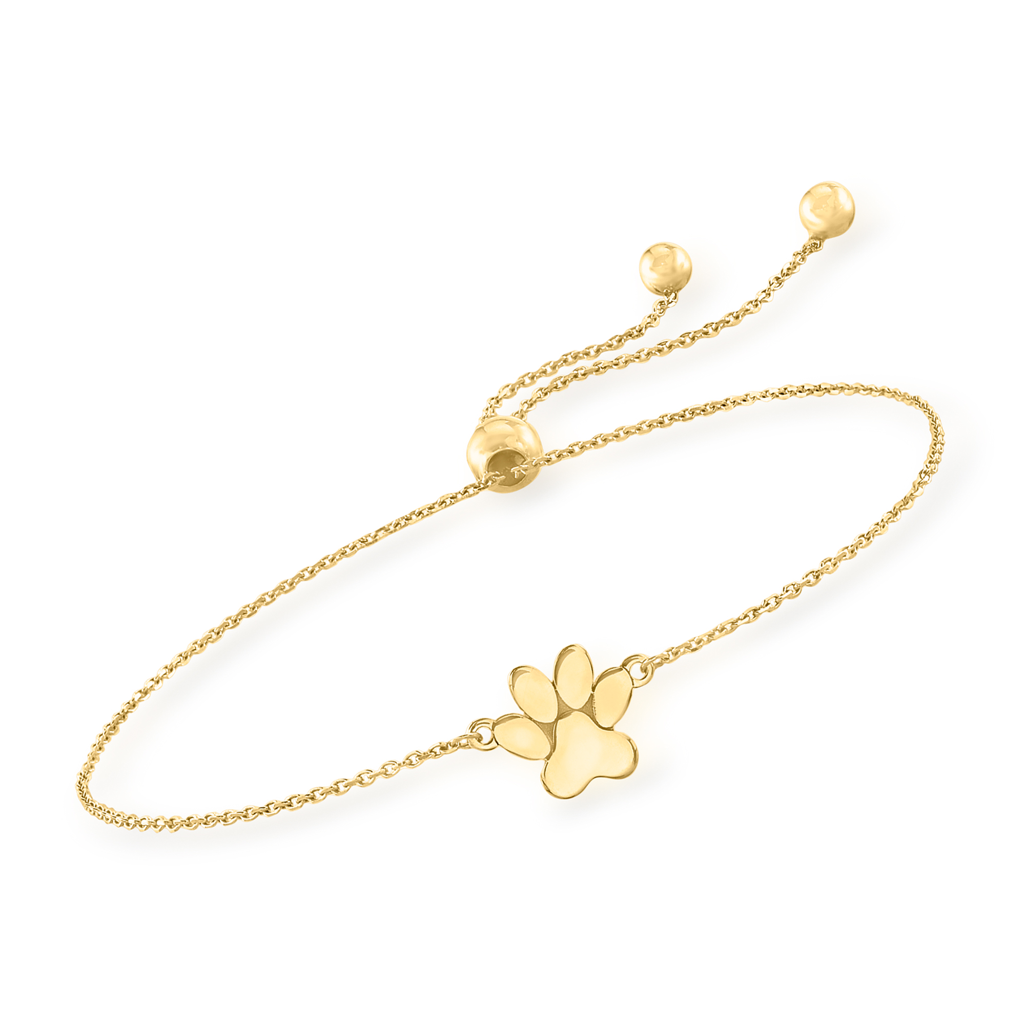 paw print bolo bracelet