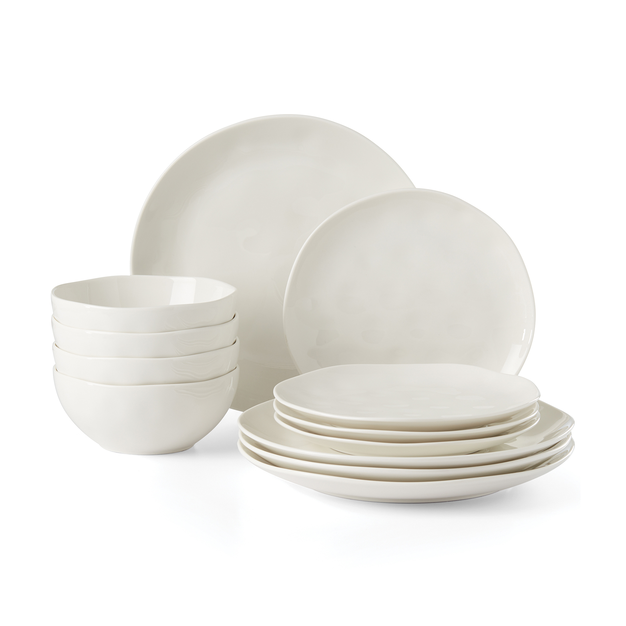 Lenox "Blue Bay" 12-pc. Service for 4 White Dinnerware Set | Ross-Simons