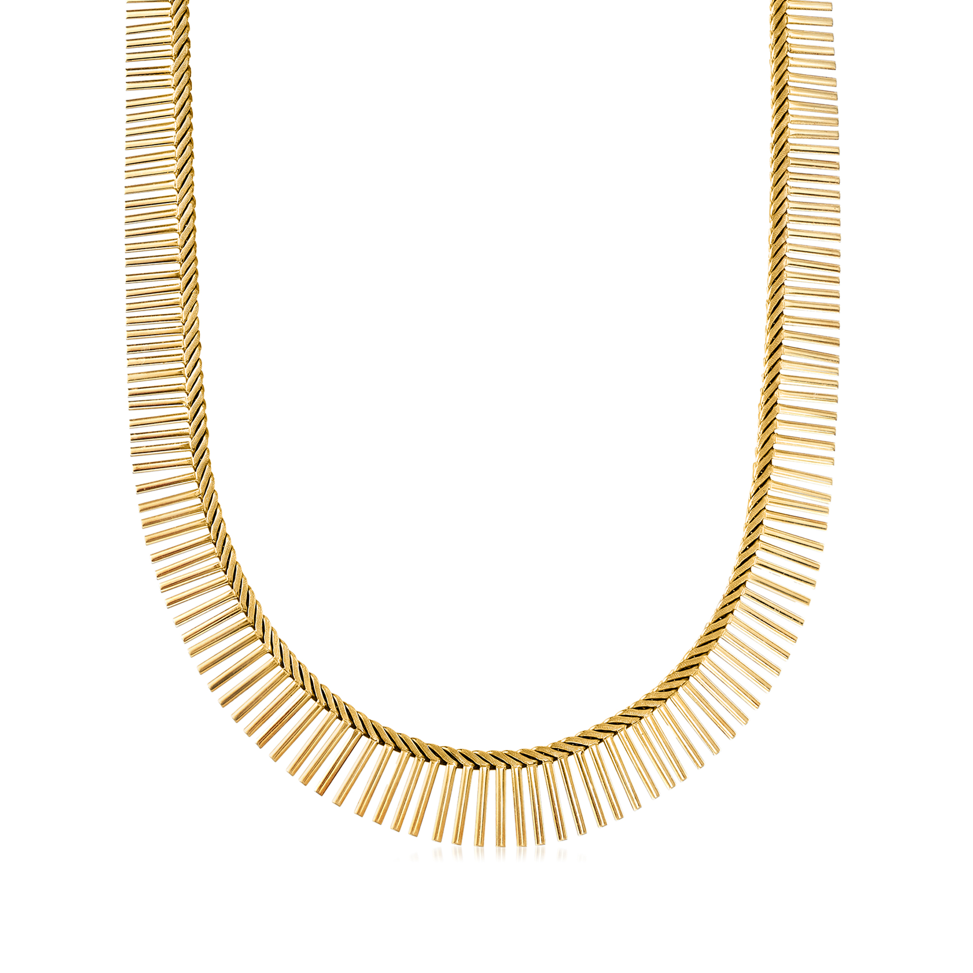 C. 1980 Vintage 14kt Two-Tone Gold Cleopatra Necklace | Ross-Simons