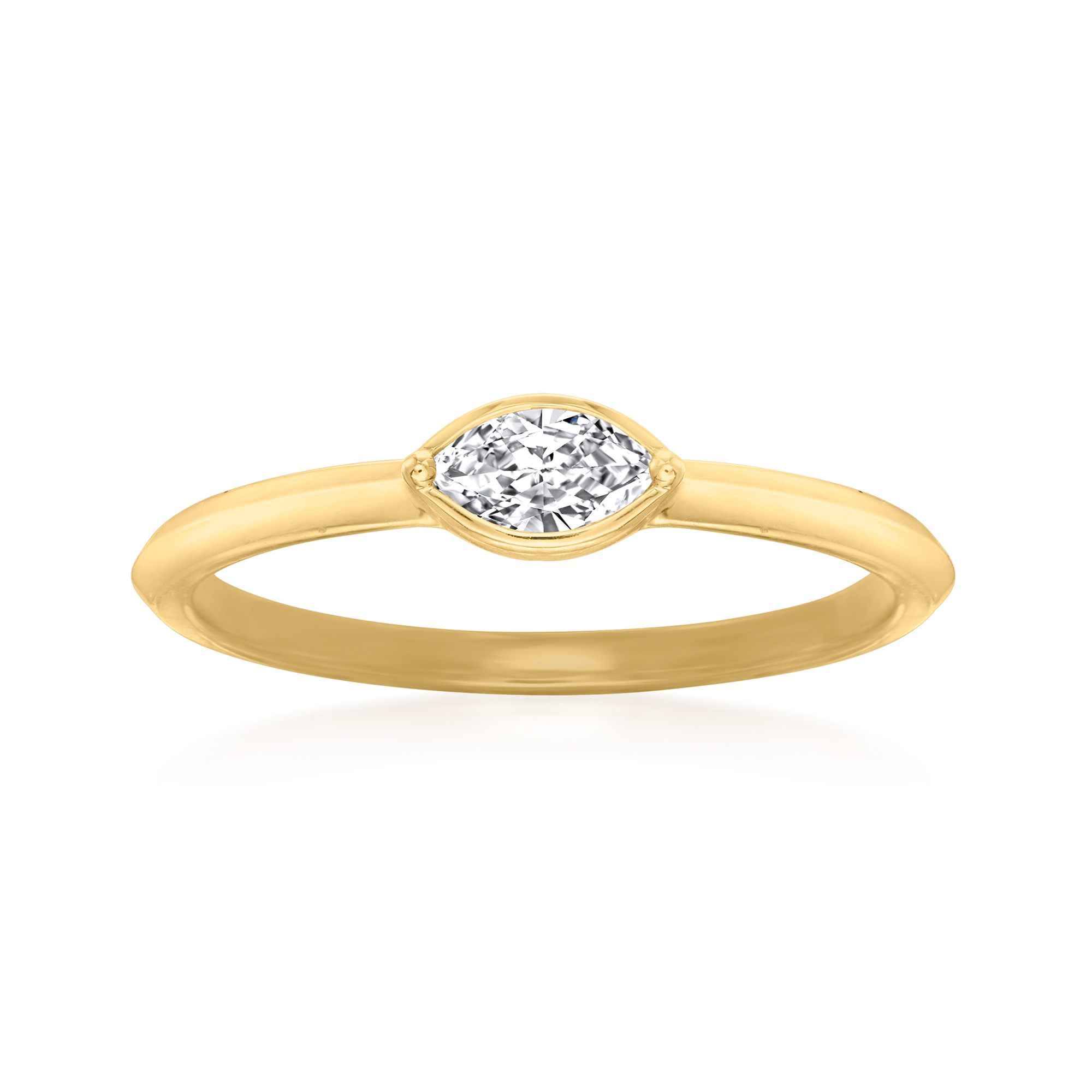 20 Carat Marquise Diamond Solitaire Ring in 14kt Yellow Gold | Ross-Simons